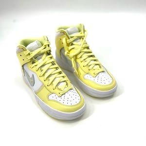 Nike Dunk High Up ‘White/Phantom Dust/Citron Tint’ Woman’s Size 7